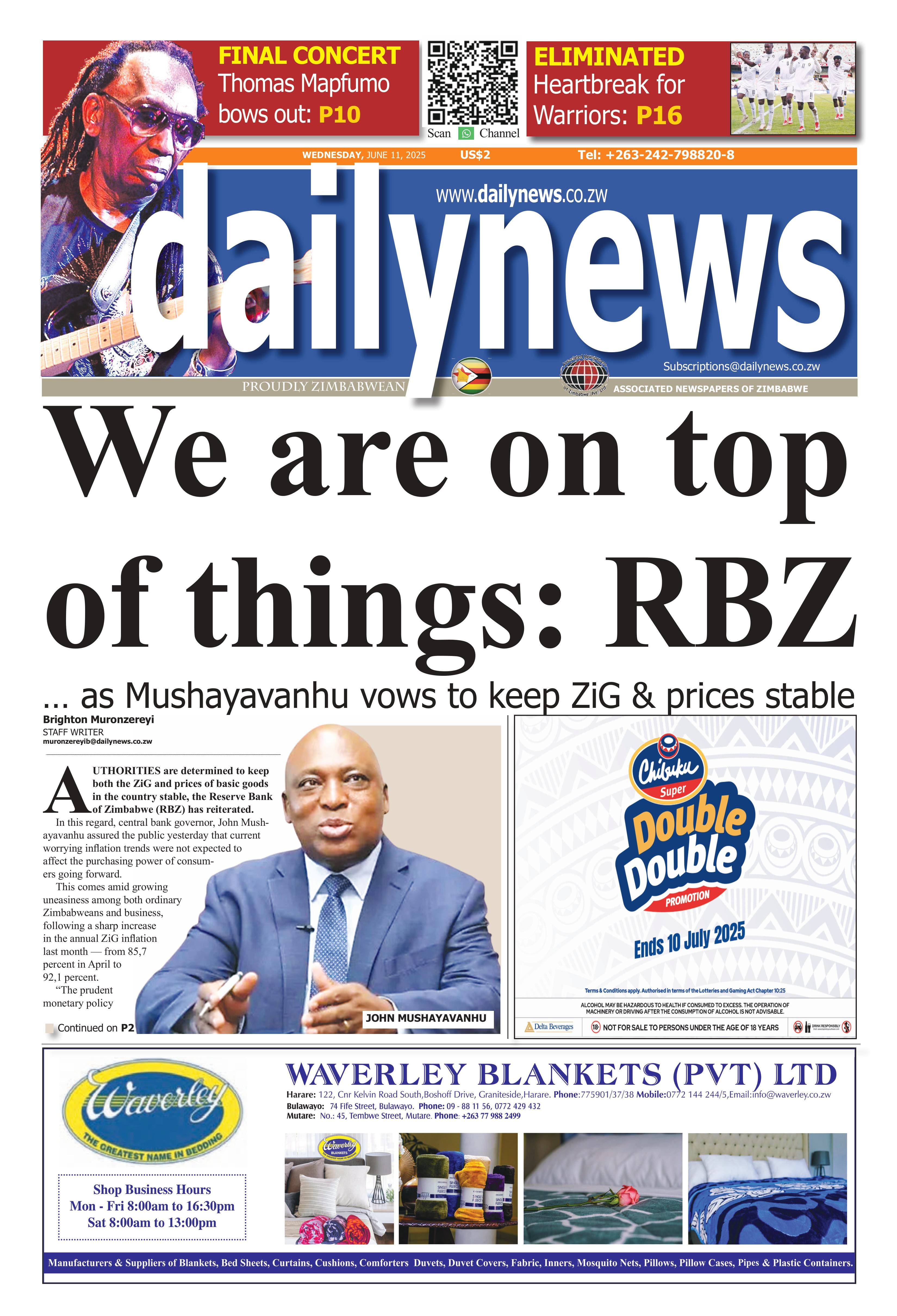 Wednesday 11 June 2025